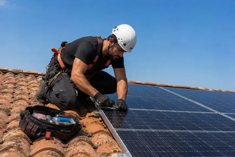 Maintenance et monitoring de panneaux solaires aux Tourreilles