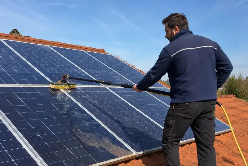 Nettoyage et entretien de panneaux solaires aux Tourreilles