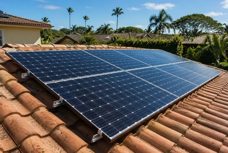 Installation de panneaux solaires aux Tourreilles